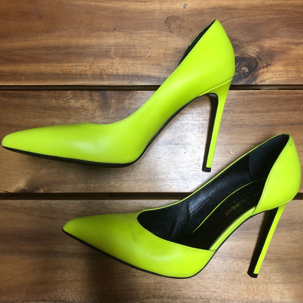 Saint laurent neon pumps
